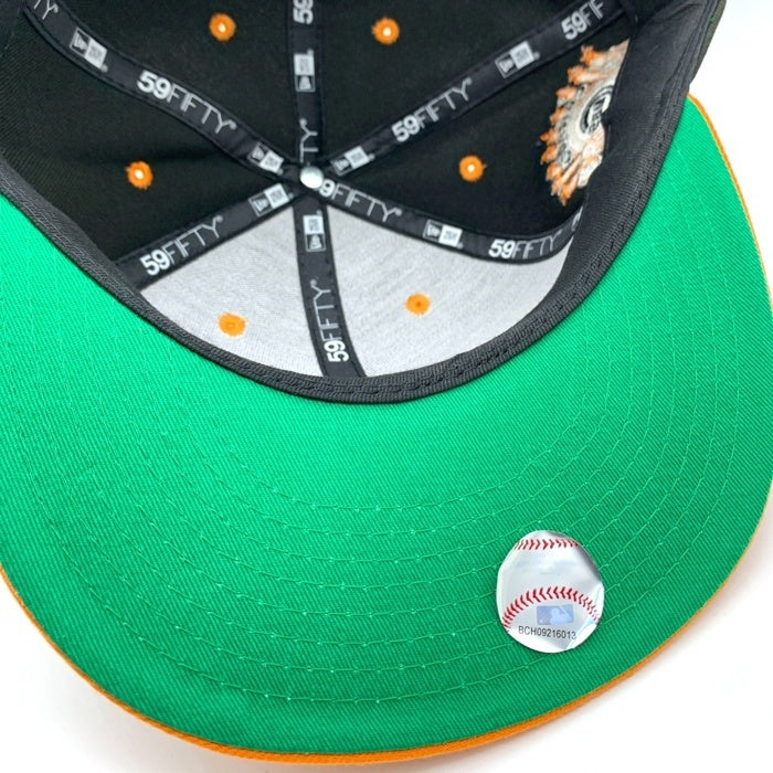 New Era ニューエラ 59FIFTY MLB シカゴ・カブス ベースボールキャップ ブラック オレンジ Size 7 1/2 (59.6cm) 福生店