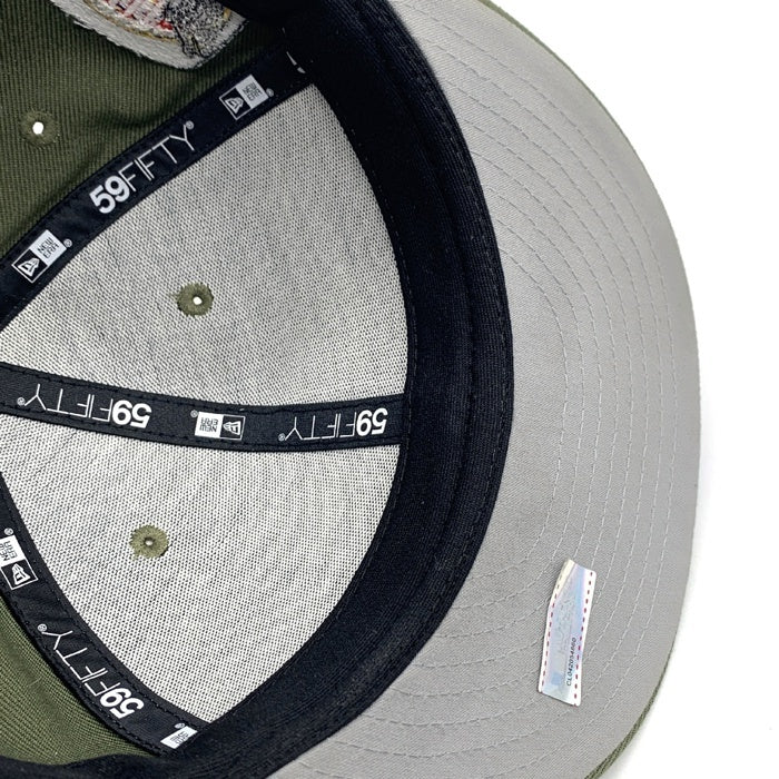 New Era ニューエラ 59FIFTY MLB ロサンゼルス・ドジャース OUR NATION FINEST ベースボールキャップ オリーブ 星条旗 Size 7 3/4 (61.5cm) 福生店