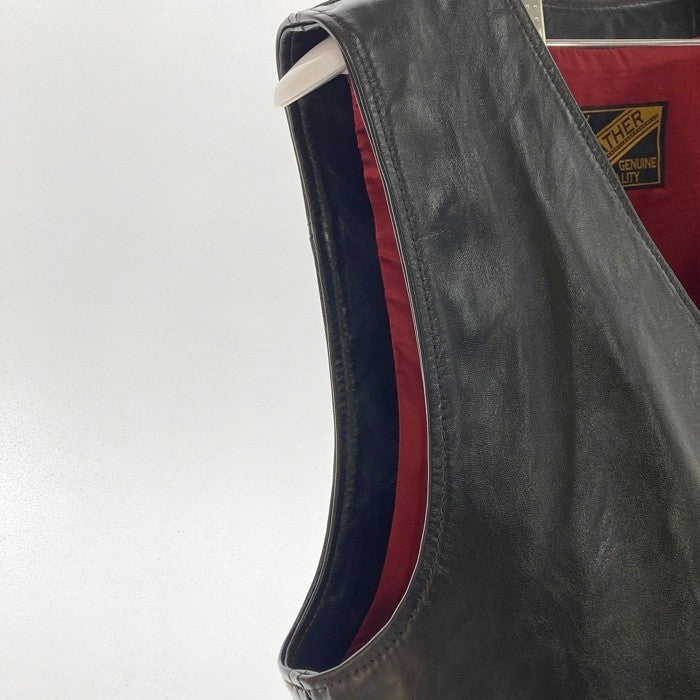 Y’2 LEATHER ワイツーレザー ホースハイド レザーベスト ブラック 馬革 Size40 瑞穂店