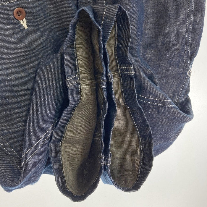 JUNYA WATANABE COMME des GARCONS MAN ジュンヤワタナベ コムデギャルソンマン WK-P020 AD2012 リネン混 デニムショートパンツ インディゴ sizeM※ヒップ右ポケットボタン欠品 瑞穂店