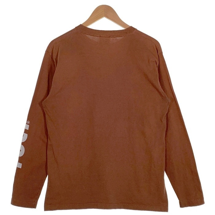 90's FUCT ファクト NYC SKATE エヌワイシースケート L/S T Shirt 長袖 Tシャツ ブラウン シルバー Size L 福生店
