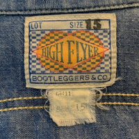 BOOTLEGGERS ブートレガース ガチャポケ シャンブレー ワークシャツ ブルー Size 15 福生店