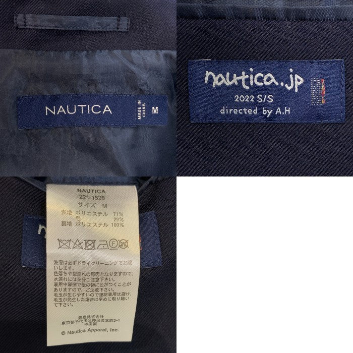 NAUTICA ノーティカ 22SS 3B テーラードジャケット 紺ブレ 金ボタン オーバーサイズ A.H ネイビー 21-1528 Size M 福生店