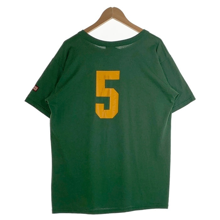 Wilson ウィルソン ヘンリーネック ナンバリングプリント Tシャツ グリーン メキシコ製 Size L 福生店