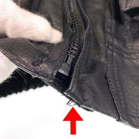 FREAK’S STORE フリークスストア FAUX LEATHER BLOUSON フェイクレザーブルゾン ジップアップジャケット ブラック Size M 福生店