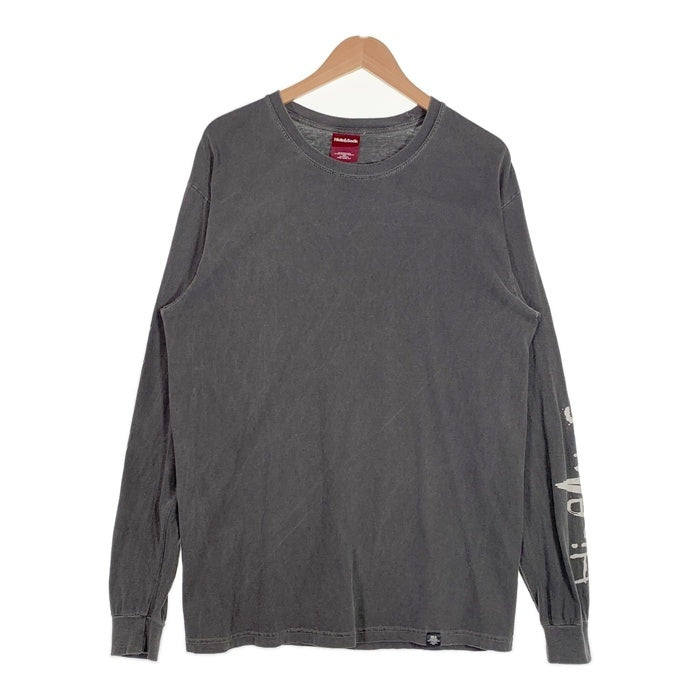 HIDE AND SEEK ハイドアンドシーク Heart And Dagger L/S Tee プリント 長袖 Tシャツ ロンT チャコール Size L 福生店