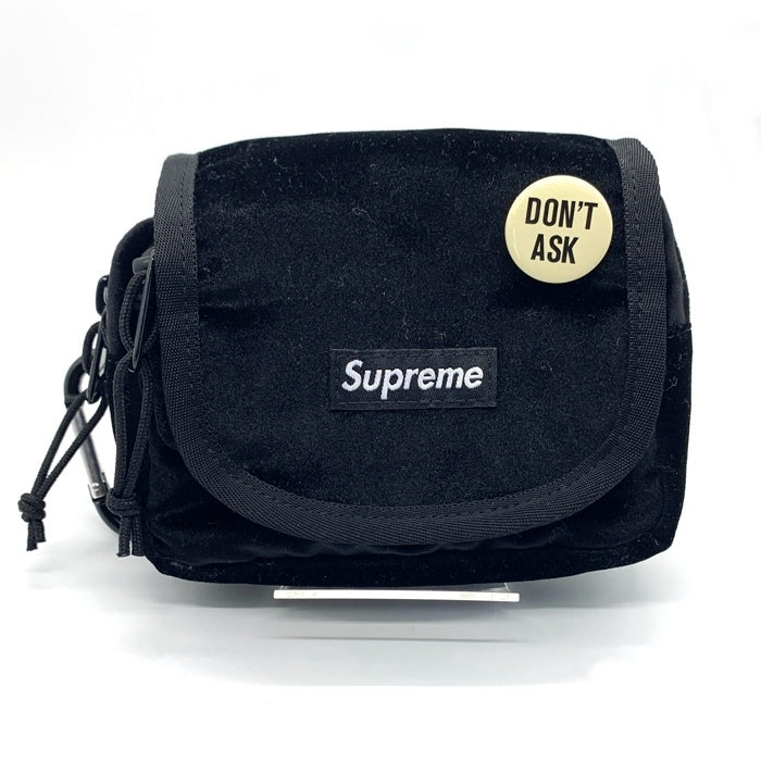 SUPREME シュプリーム 25AW Velvet Mini Pouch ベルベットミニポーチ ベロア ブラック  福生店