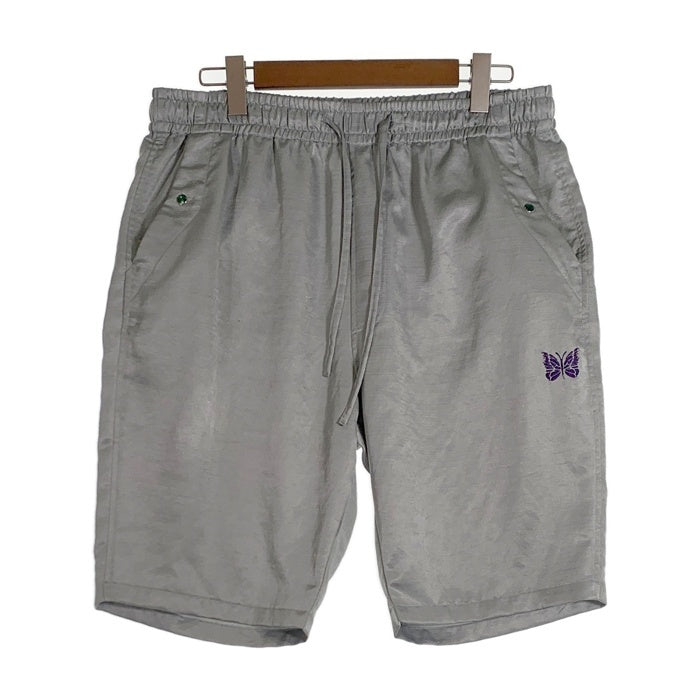 Needles ニードルズ String Cowboy Short - Poly Slub Sateen ストリングカウボーイショーツ サテンショートパンツ グレー MR255 Size XL 福生店