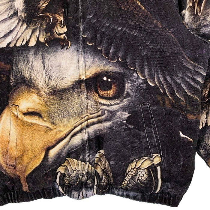 SUPREME シュプリーム 21SS Eagle Hooded Work Jacket イーグル フーデッド ワークジャケット パーカー ブラック Size M 福生店