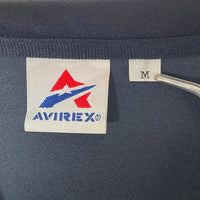AVIREX アヴィレックス 783-3130022 直営店限定 EMBOSS STAND ZIP JACKET エンボス スタンドジップジャケット ブラック sizeM 瑞穂店