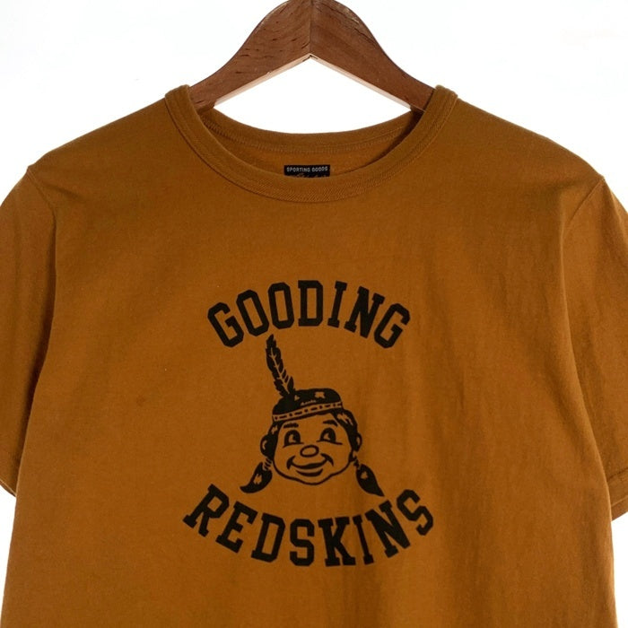 JOE McCOY ジョーマッコイ GOODING REDSKINS プリントTシャツ マスタード Size 38 福生店