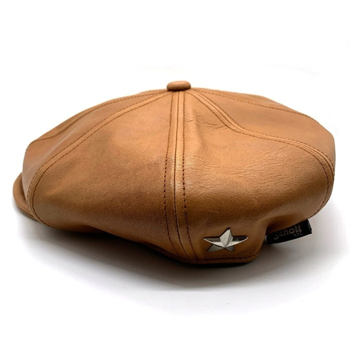 Schott ショット ONE STAR Leather Casquette ワンスター レザーキャスケット ブラウン 福生店