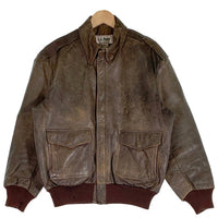 L.L Bean エルエルビーン A-2 レザージャケット ブラウン 72824-71341 Size 42 福生店