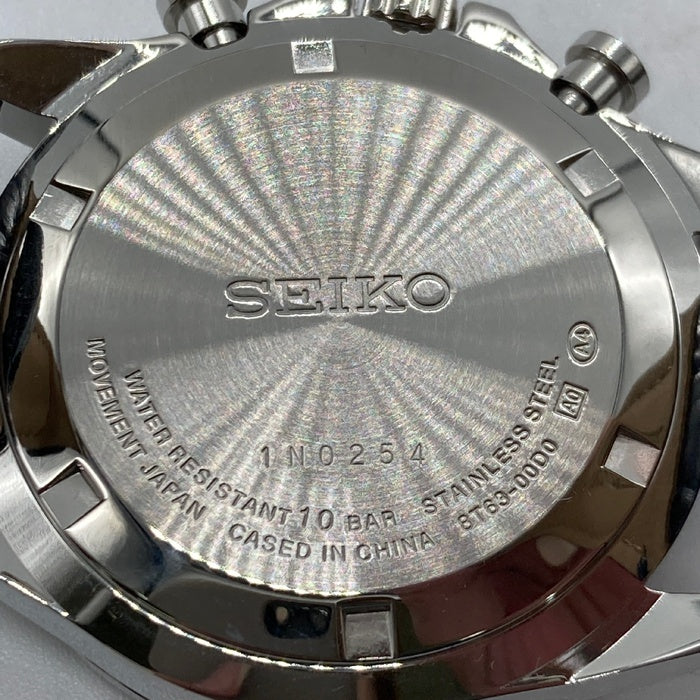 SEIKO セイコー 8T63-0000 クロノグラフ SBTR027 クォーツ 腕時計 アナログ ステンレス ブルー 瑞穂店