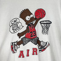 Air Bart "Can't Touch This" T-Shirt シンプソンズ バート エアバート 半袖 Tシャツ ホワイト Size XL 福生店