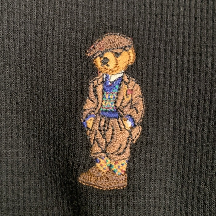 Polo Ralph Lauren ポロラルフローレン ポロベア サーマルカットソー ブラック 刺繡 PW26HF Size L 福生店