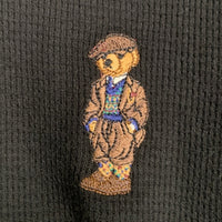 Polo Ralph Lauren ポロラルフローレン ポロベア サーマルカットソー ブラック 刺繡 PW26HF Size L 福生店