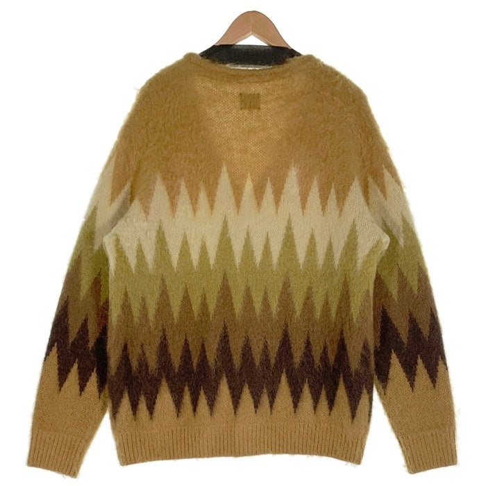 NEEDLES ニードルス 22AW Mohair Cardigan Zigzag モヘア カーディガン ジグザグ LQ274 イエロー ベージュ LQ274 Size L 福生店