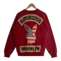 NOTORIOUS BROOKLYN ノトーリアス ブルックリン クルーネック スウェット タイダイ バーガンディー Size M 福生店