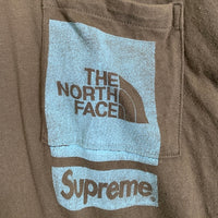 SUPREME シュプリーム 23SS THE NORTH FACE ノースフェイス Printed Pocket Tee プリントポケットTシャツ カーキ NT02309I Size XXL 福生店