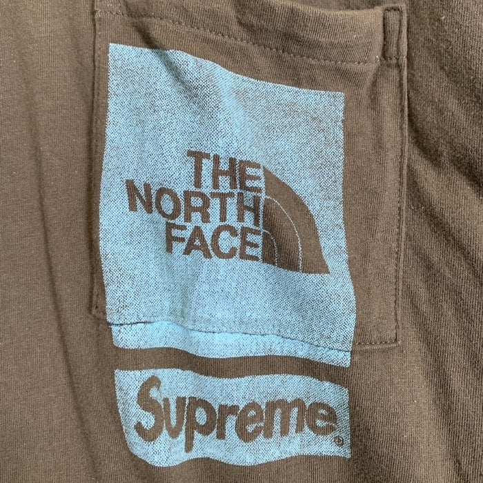 SUPREME シュプリーム 23SS THE NORTH FACE ノースフェイス Printed Pocket Tee プリントポケットTシャツ カーキ NT02309I Size XXL 福生店