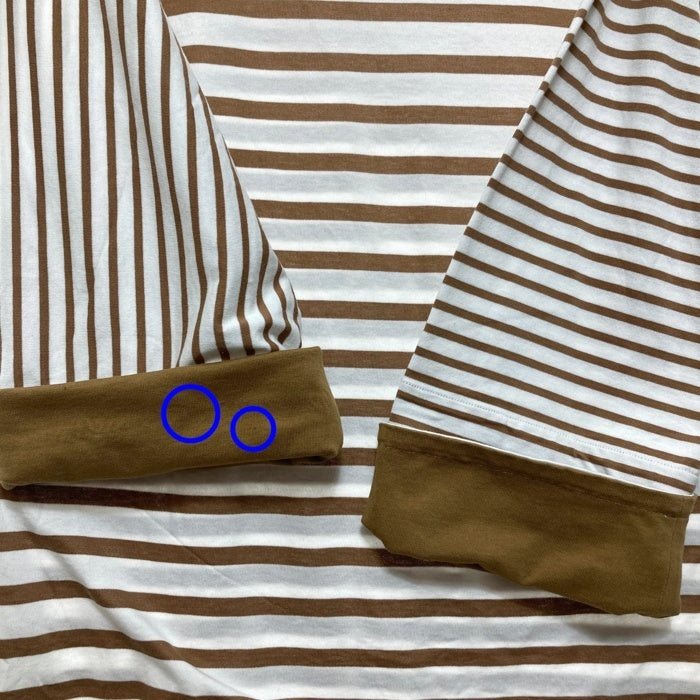 ETRE TOKYO エトレトウキョウ 1222512098-0 MIXボーダートップス ホワイトxベージュ sizeF 瑞穂店