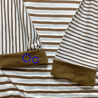 ETRE TOKYO エトレトウキョウ 1222512098-0 MIXボーダートップス ホワイトxベージュ sizeF 瑞穂店