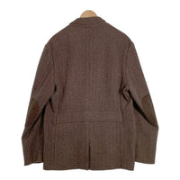 Brooks Brothers ブルックスブラザーズ コットンフランネル ヘリンボーン 2Bテーラードジャケット ブラウン エルボーパッチ Size L 福生店