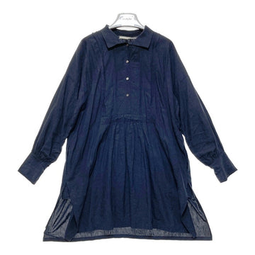 ARTS&SCIENCE アーツアンドサイエンス リネン プルオーバーワンピース ネイビー ブラウス シャツ 0241-L6265-1030 Size 1 瑞穂店