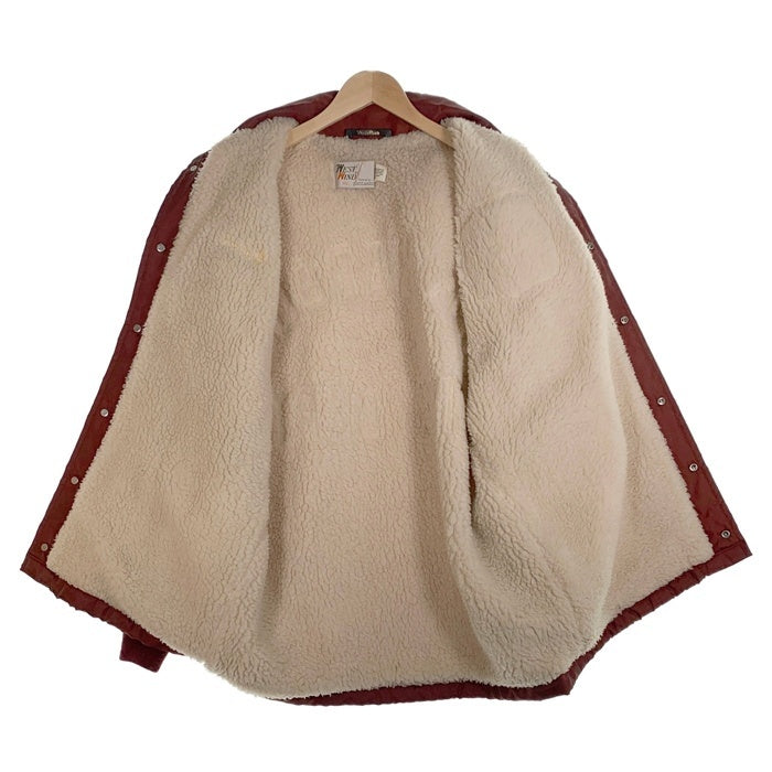 WEST WIND ウエストウィンド SAG HARBOR FIRE DEPT 裏ボア ナイロン コーチジャケット バーガンディー USA製 Size XXL 福生店