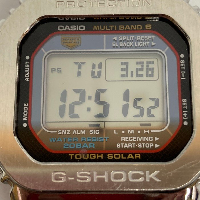 CASIO カシオ G-SHOCK GW-M5610 電波 ソーラー メタル カスタム品 腕時計 シルバー 瑞穂店