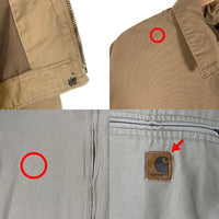Carhartt カーハート ダック地 ジップアップジャケット ベージュ J189 GKH Size XL-R 福生店