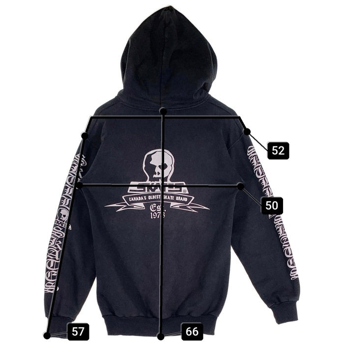 SKULL SKATES スカルスケーツ プルオーバー フーディー パーカー ブラック カナダ製 Size S 福生店