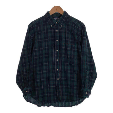 70-80's PENDLETON ペンドルトン SIR ボタンダウン ウールチェックシャツ グリーン USA製 Size XL 福生店