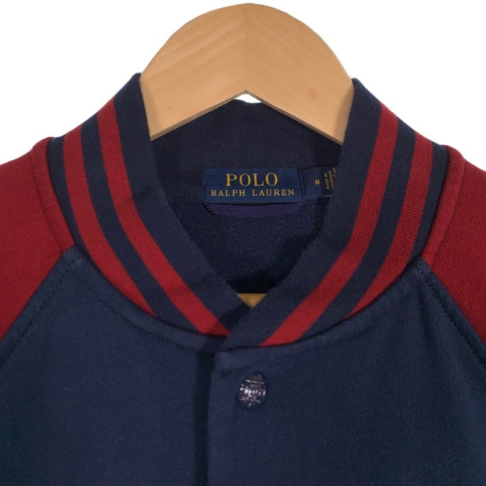 POLO RALPH LAUREN ポロラルフローレン スウェットジャケット スタジャン スナップボタン Size M 福生店