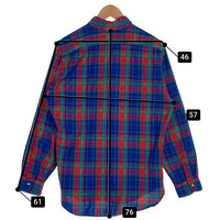 70's PENDLETON ペンドルトン ウール 長袖 ボタンダウン チェック シャツ ブルー レッド グリーン USA製 Size L 福生店