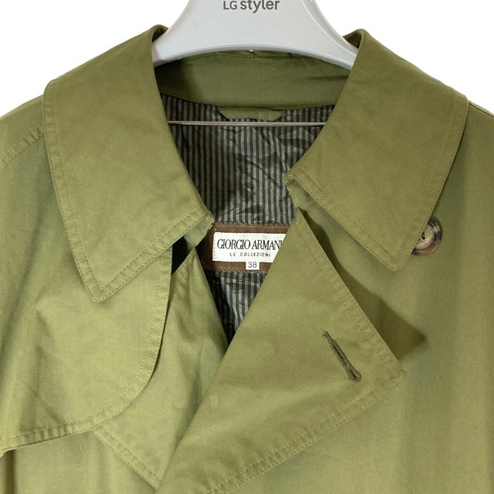 GIORGIO ARMANI LE COLLEZIONI ジョルジオアルマーニ コレツィオーニ トレンチコート カーキ size38 瑞穂店