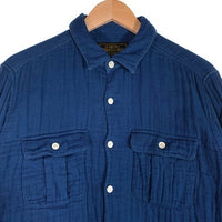NEIGHBORHOOD ネイバーフッド 17AW コットン ロンT 長袖シャツ ブルー 172AWAQNH-SHM01 Size M 福生店