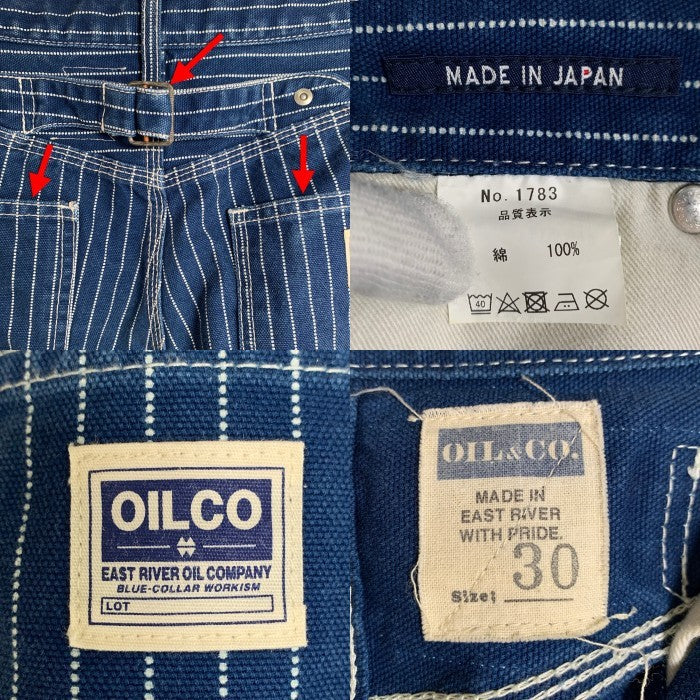 OILCO オイルコ 1783 ウォバッシュストライプ ダブルニーワークペインターパンツ バックルバック ネイビー Size 30 福生店