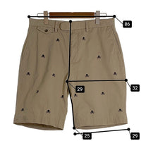 RALPH LAUREN RUGBY ラルフローレンラグビー スカルボーン刺繡 チノツイル ショートパンツ 総柄 ベージュ Size 33 福生店