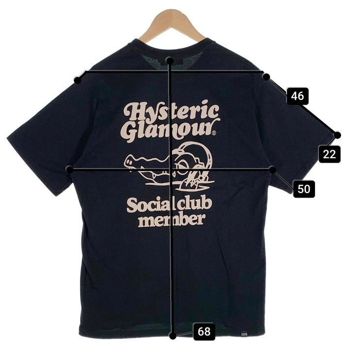 HYSTERIC GLAMOUR ヒステリックグラマー SWAMP MUSIC プリントTシャツ ブラック 02222CT15 Size L 福生店