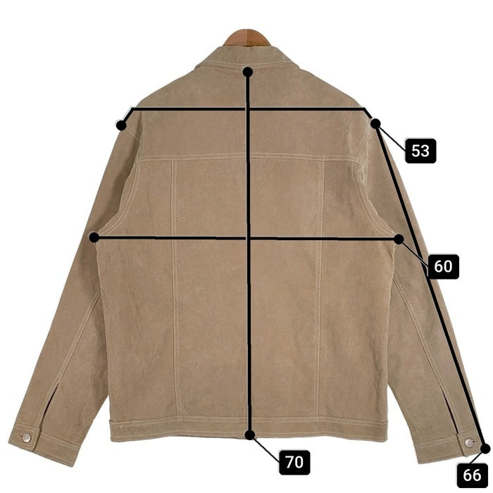 TCM ティーシーエム Echtes Leather 豚革スプリット レザージャケット ベージュ Size XL 福生店