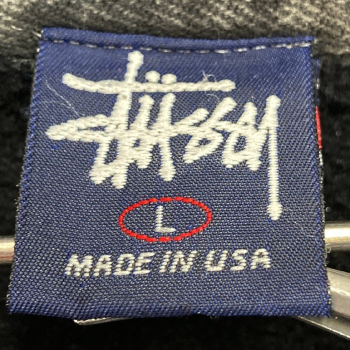 Stussy ステューシー 90's 紺タグ USA製 無地 プルオーバーパーカー ブラック sizeL 瑞穂店