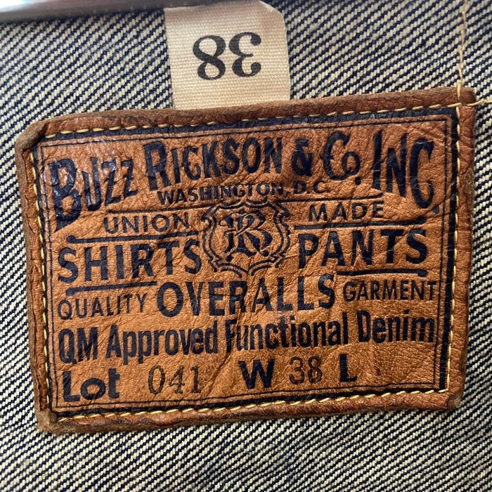 BUZZ RICKSON’S バズリクソンズ BR16041 WORLD WAR II DENIM BLOUSE 大戦モデル Gジャン インディゴ size38 瑞穂店