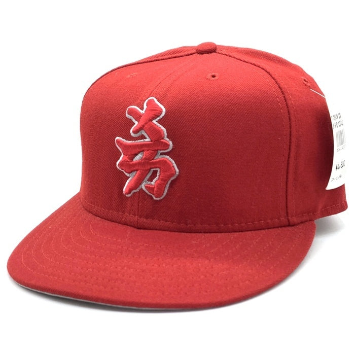 90's New Era ニューエラ MLB ニューヨーク・ヤンキース 59FIFTY ベースボールキャップ レッド ウール USA製 注音符号 Size 7 1/8 (56.8cm) 福生店