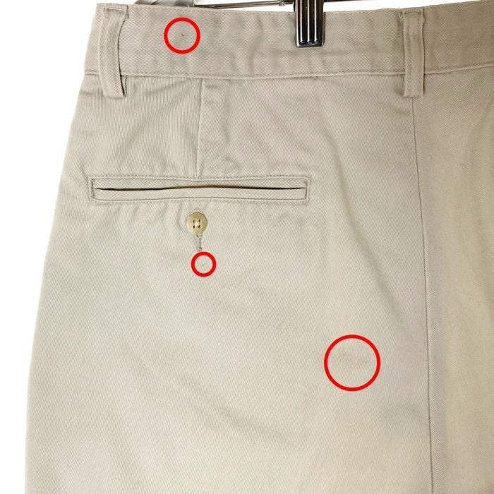 Polo Ralph Lauren ポロラルフローレン ANDREW アンドリュー メキシコ製 ツータック チノパンツ ベージュ size31 瑞穂店