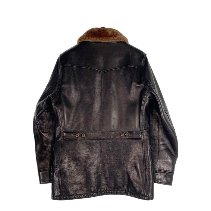 ORGUEIL オルゲイユ Horsehide Aviation Coat 馬革 ホースハイド アビエーター レザーコート ジャケット OR-4010 ブラック Size 42 福生店