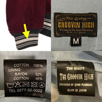 GROOVIN HIGH グルービンハイ コーデュロイ スタジャン ジャケット スナップボタン ボルドー Size M 福生店