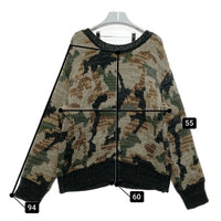 AVIREX アヴィレックス 2WAY パターンニットトップス カーディガン ベージュ sizeF 瑞穂店