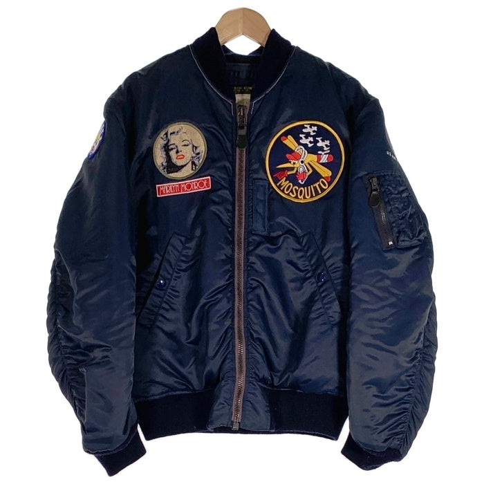C.A.B. CLOTHING キャブクロージング U.S. AIR FORCE エアフォース Marilyn Monroe マリリンモンロー MOSQUITO B-15C フライトジャケット ネイビー MIL-J-6251 Size 42 福生店